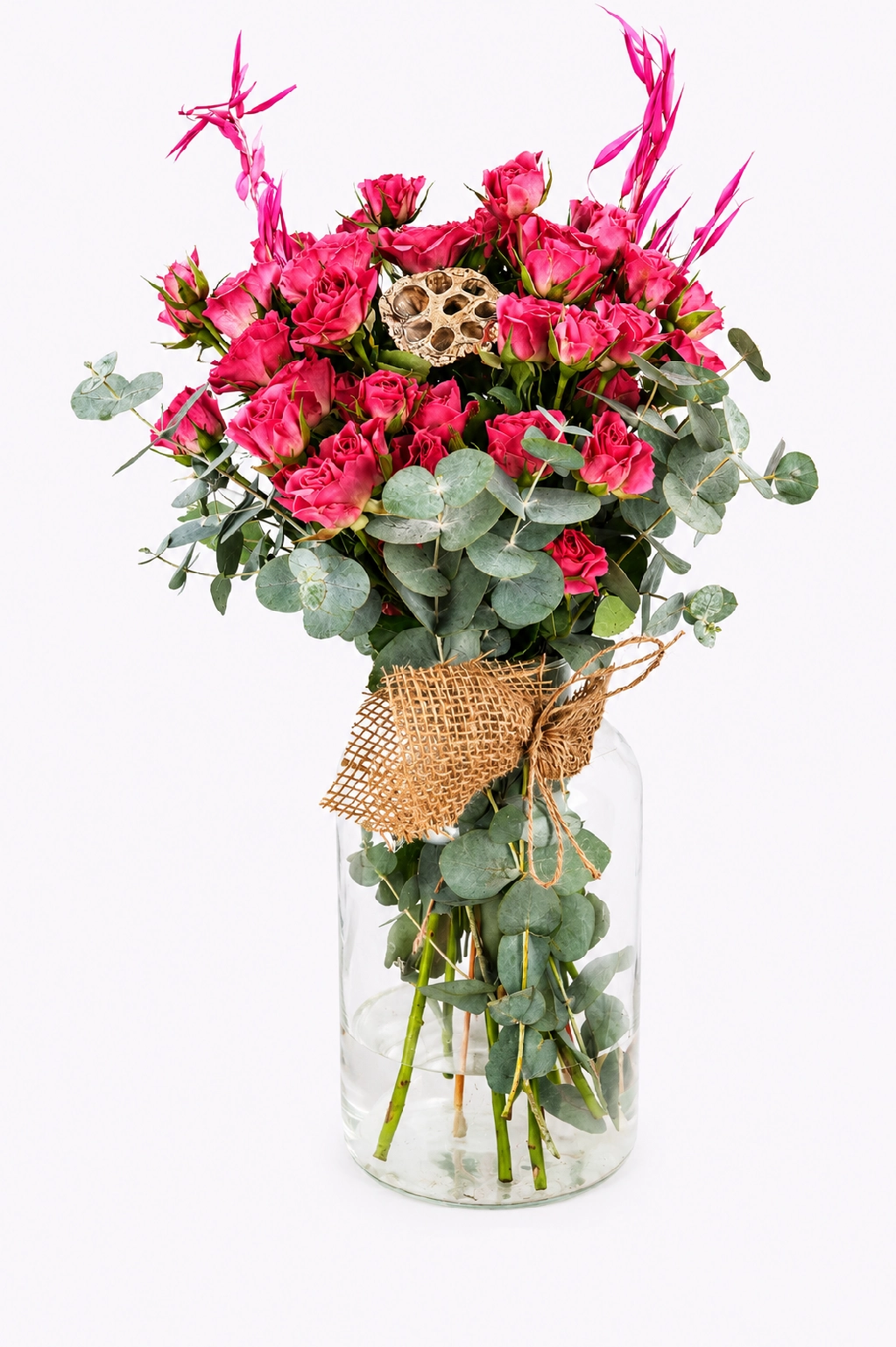 Luxury Pink Roses Vase
