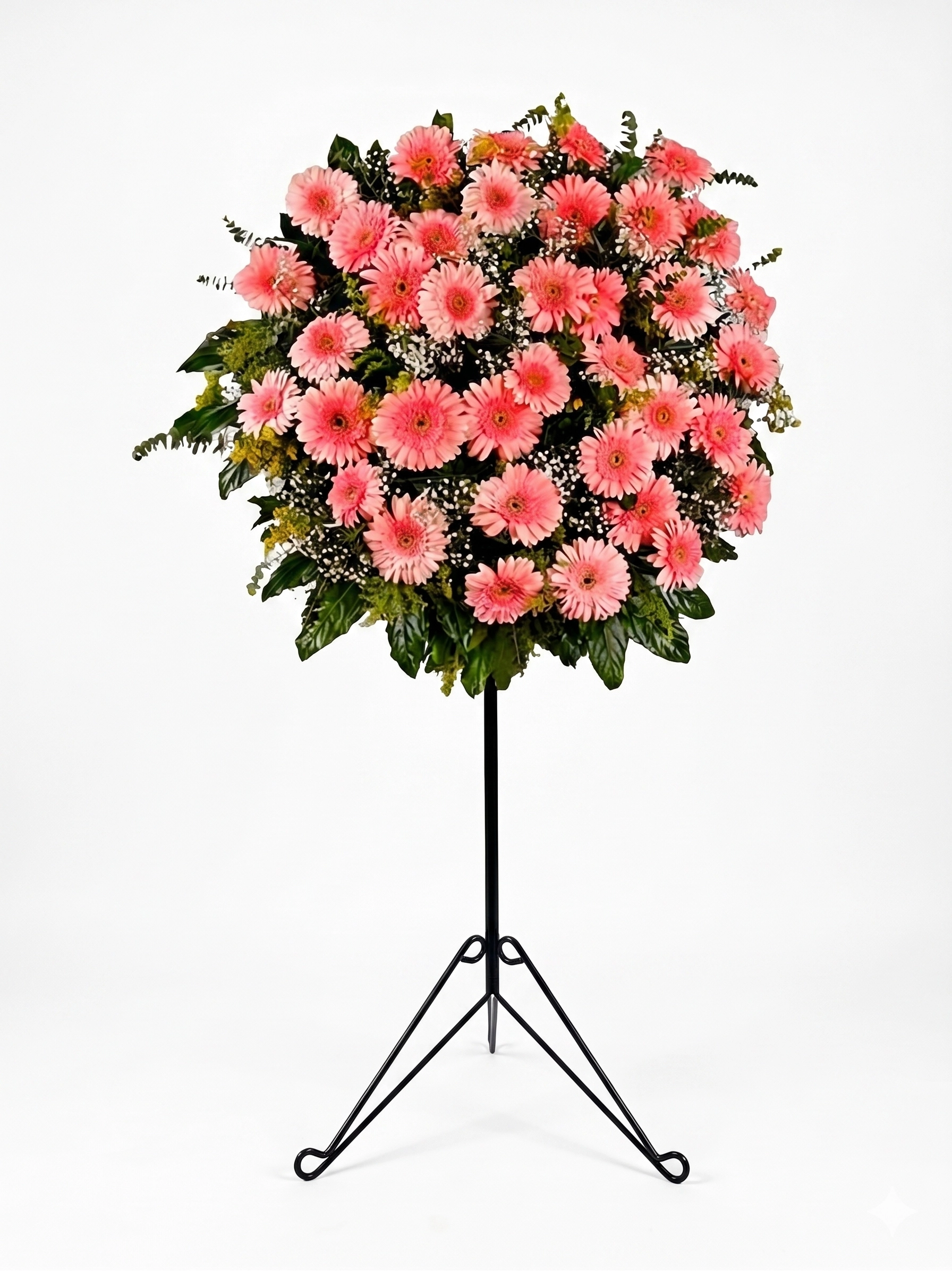 Pembe Gerbera Ferforje