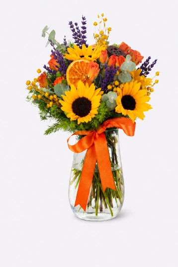 Golden Sun Vase