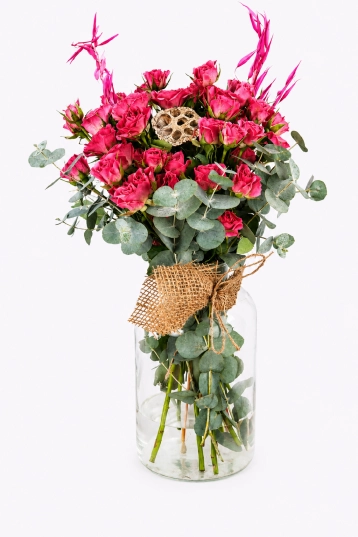 Luxury Pink Roses Vase