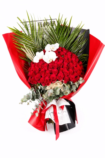My Love Talisman -  100 Kırmızı Gül