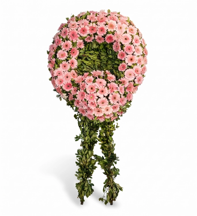 Pembe Gerbera Cenaze Çelenk